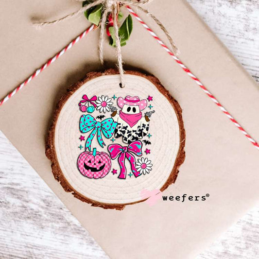 Cowprint Ghostie UV DTF Decal Ornament Weefers