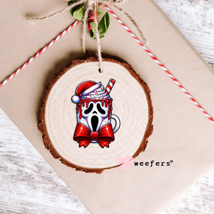 Christmas Ghost Guy UV DTF Decal Ornament Weefers