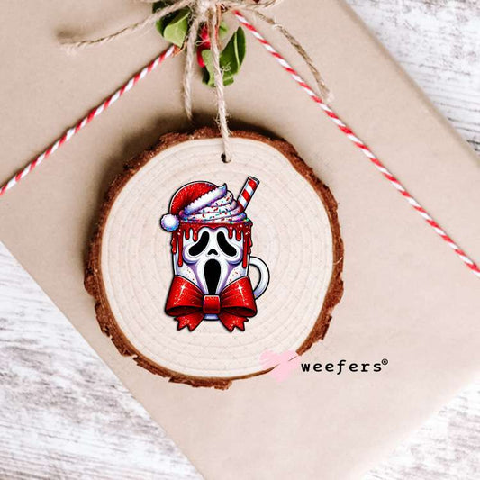 Christmas Ghost Guy UV DTF Decal Ornament Weefers