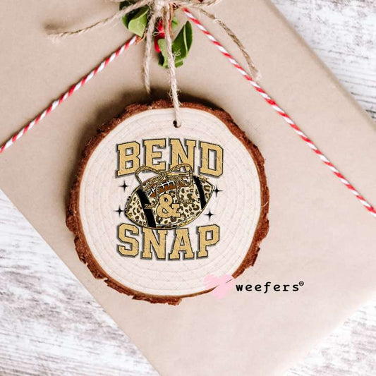 Bend and Snap Football UV DTF Decal Ornament Weefers