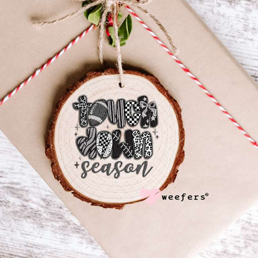 Touch Down Black Lace UV DTF Decal Ornament Weefers