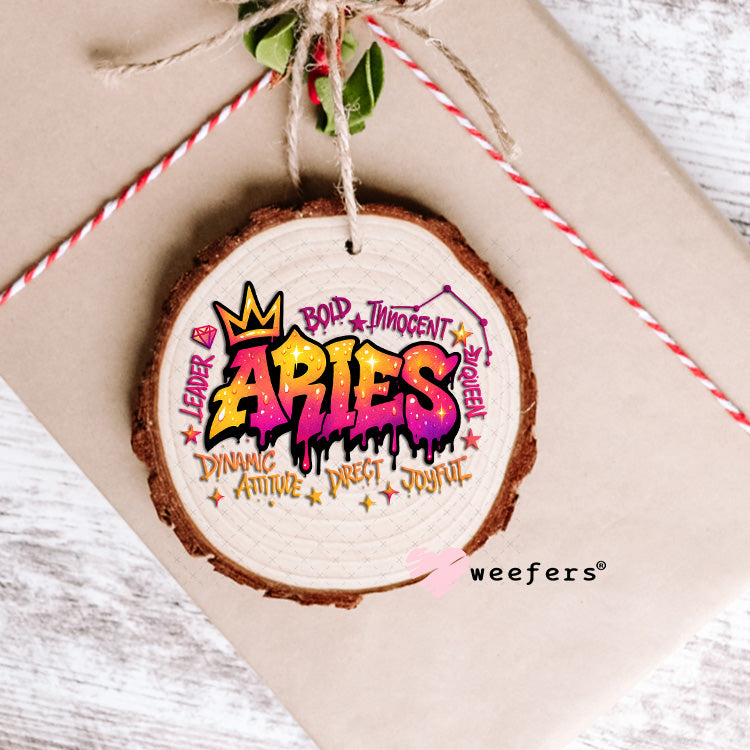 UV DTF Decal - Aries Zodiac Sign Ornament Weefers