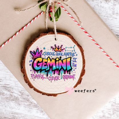 UV DTF Decal - Gemini Zodiac Sign Ornament Weefers