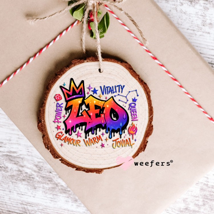 UV DTF Decal - Leo Zodiac Sign Ornament Weefers