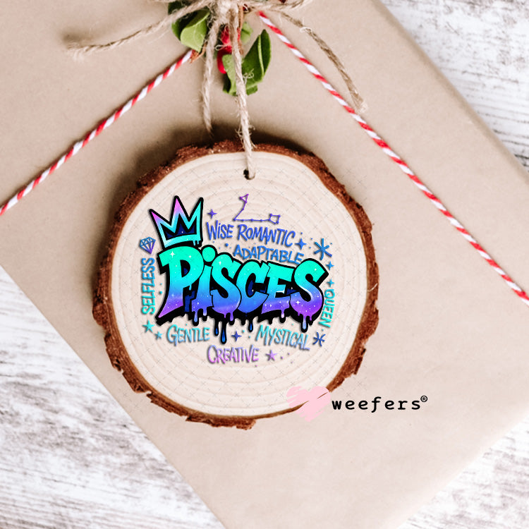 UV DTF Decal - Pisces Zodiac Sign Ornament Weefers