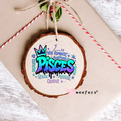 UV DTF Decal - Pisces Zodiac Sign Ornament Weefers
