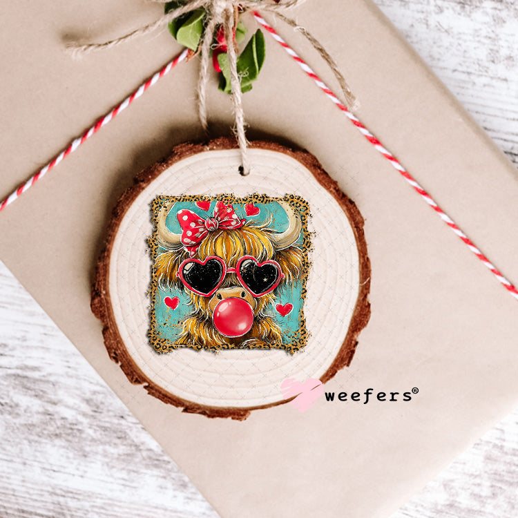 UV DTF Decal - Bougie Red Bubble Cow Ornament Weefers