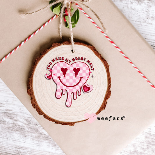 UV DTF Decal - You Make My Heart Melt Valentine's Day Ornament Weefers