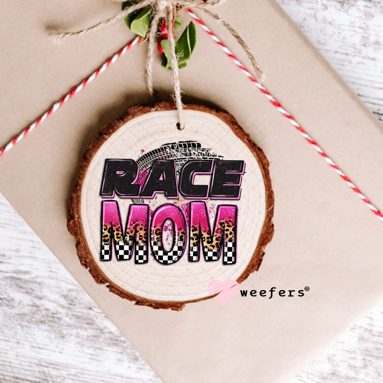 UV DTF Decal - Race Mom Ornament Weefers