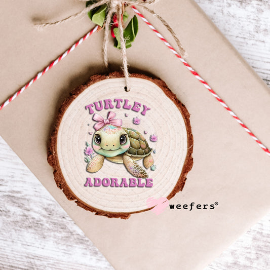 UV DTF Decal - Turtley Adorable Lilac Ornament Weefers