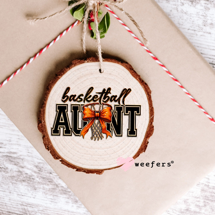 UV DTF Decal - Basketball Aunt Ornament Weefers