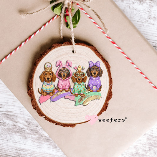 UV DTF Decal - Easter Dachshund Ornament Weefers