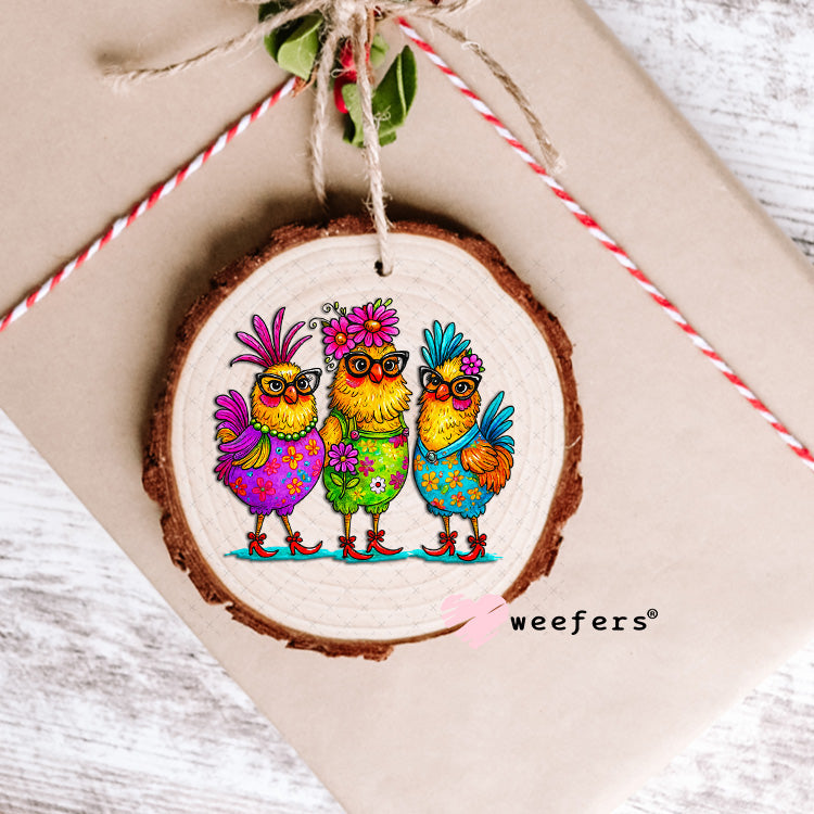 UV DTF Decal - Bougee Chicken Ladies Ornament Weefers