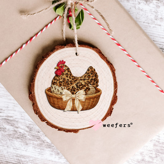 UV DTF Decal - Farm Hen Ornament Weefers