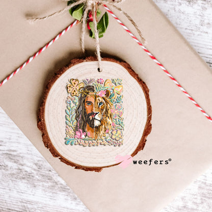 UV DTF Decal - Jesus Lion Ornament Weefers