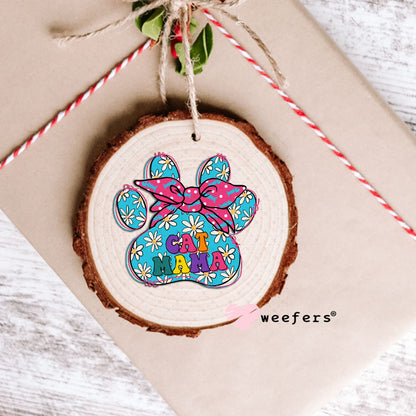 UV DTF Decal -Cat Mama Paw Ornament Weefers