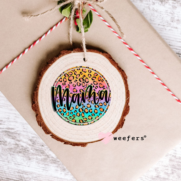UV DTF Decal - Mama Cheetah Ombre Ornament Weefers