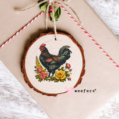 UV DTF Decal - Rooster Florals Ornament Weefers