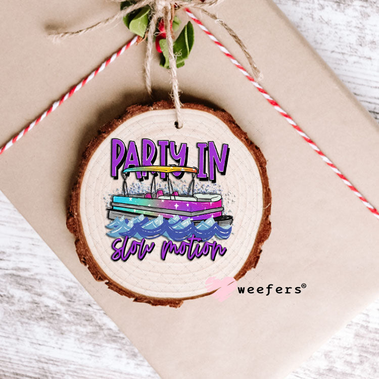 UV DTF Decal - Party in Slow Motion Ornament Weefers