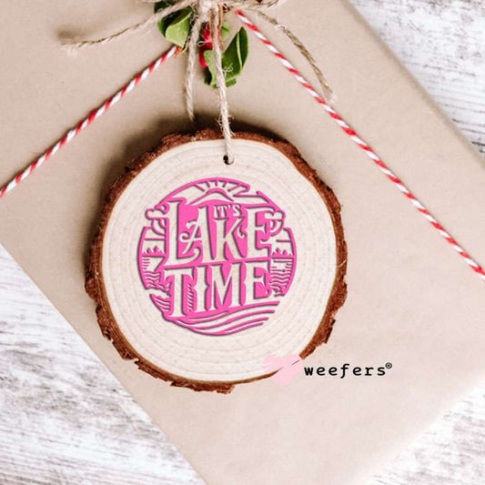 UV DTF Decal - Lake Time Pink Ornament Weefers