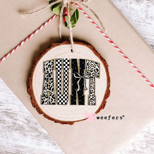 UV DTF Decal - Leopard Aunt Ornament Weefers