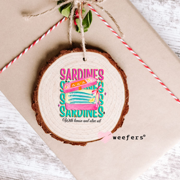UV DTF Decal - Sardines with Lemon Ornament Weefers