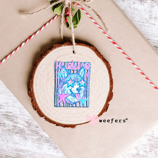 UV DTF Decal - Huskies Colorful Mascot Ornament Weefers