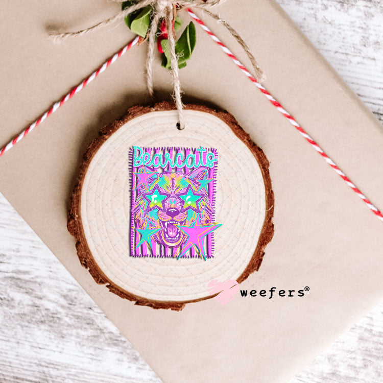 UV DTF Decal - Bobcats Colorful Mascot Ornament Weefers