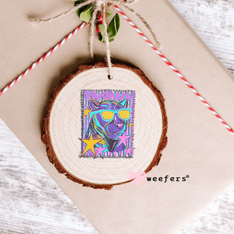 UV DTF Decal - Panthers Colorful Mascot Ornament Weefers