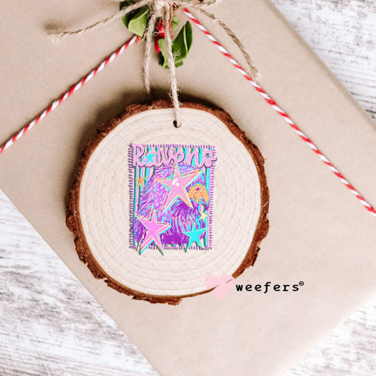 UV DTF Decal - Ravens Colorful Mascot Ornament Weefers