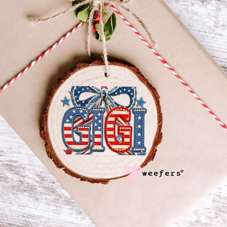UV DTF Decal - Gigi USA Ornament Weefers