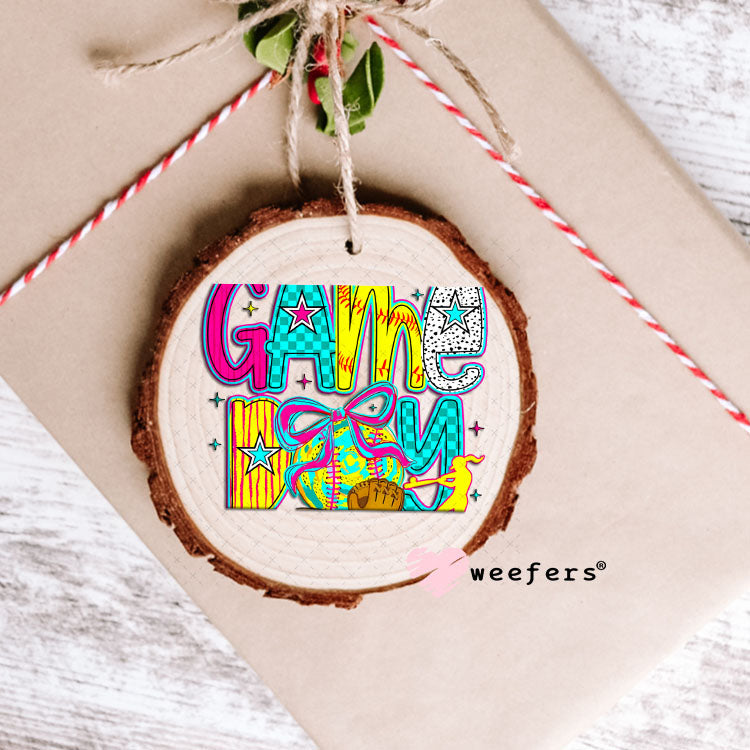 UV DTF Decal - Game Day Softball Ornament Weefers