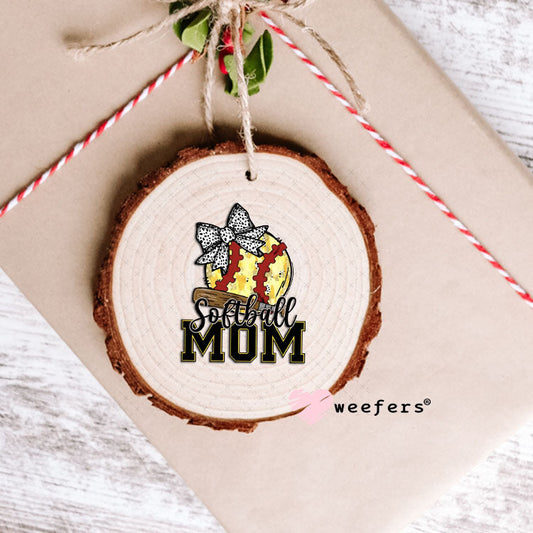 UV DTF Decal - Softball Mom Ornament Weefers