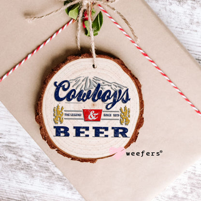 UV DTF Decal - Cowboys Beer Ornament Weefers