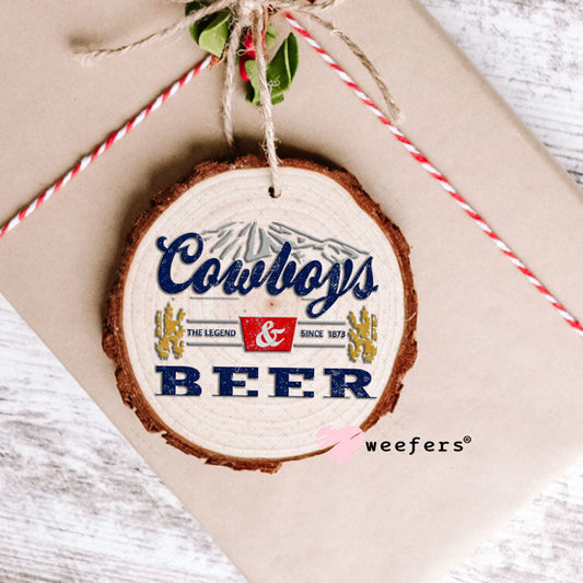 UV DTF Decal - Cowboys Beer Ornament Weefers
