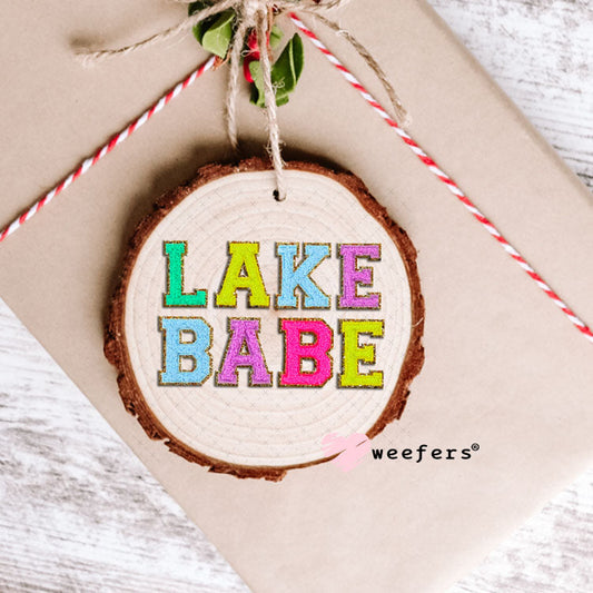 UV DTF Decal - Faux Chenille Lake Babe Ornament Weefers
