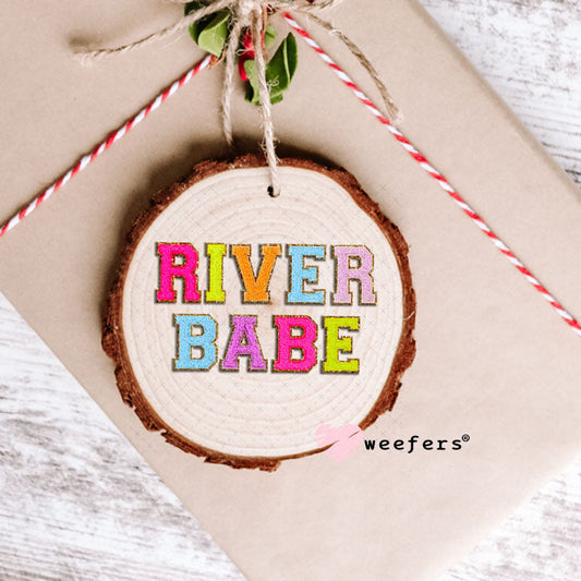 UV DTF Decal - Faux Chenille River Babe Ornament Weefers