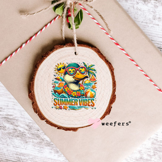 UV DTF Decal - Summer Vibes Duck Ornament Weefers