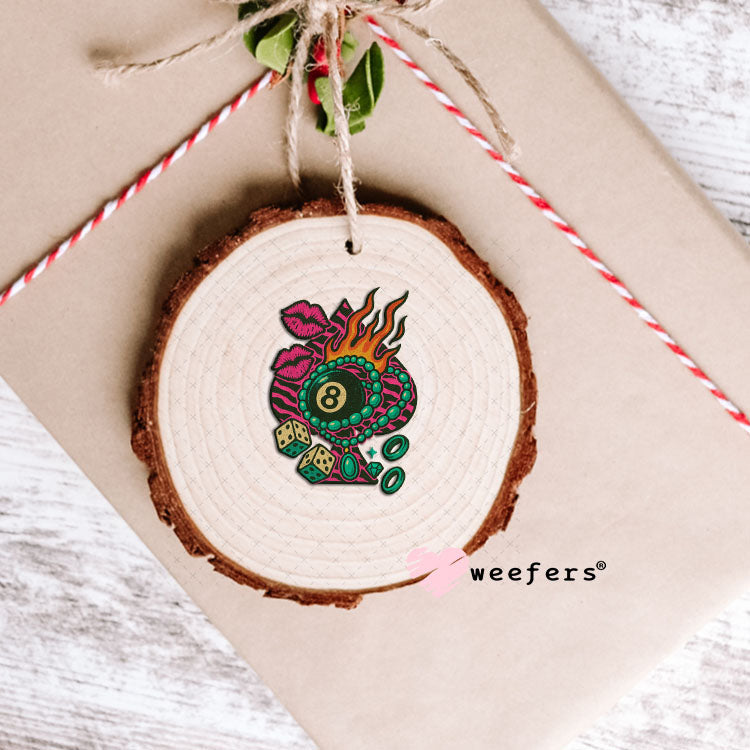 UV DTF Decal - Spade Eightball Ornament Weefers
