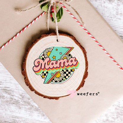 UV DTF Decal - Mama Lightening Bolt Ornament Weefers
