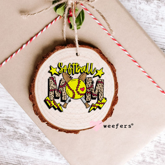 UV DTF Decal - Softball Mom Ornament Weefers