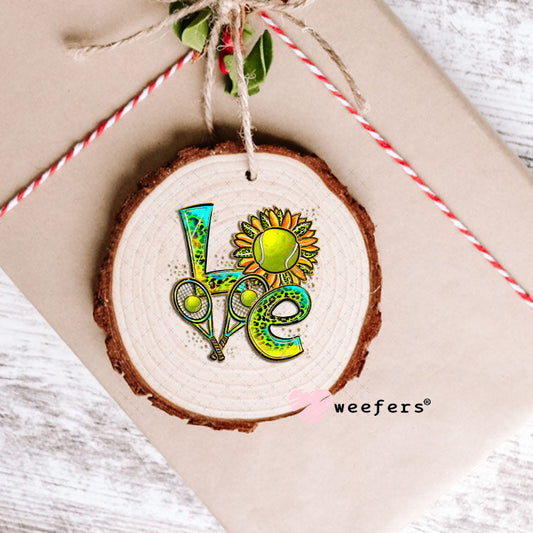 UV DTF Decal - Love Tennis Ornament Weefers