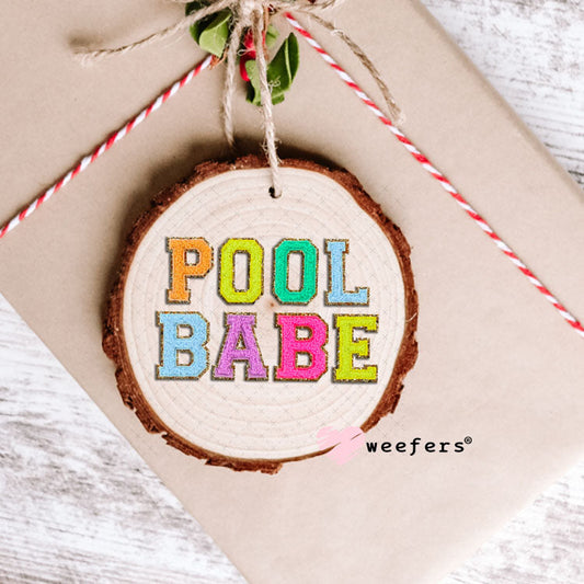 UV DTF Decal - Faux Chenille Pool Babe Ornament Weefers