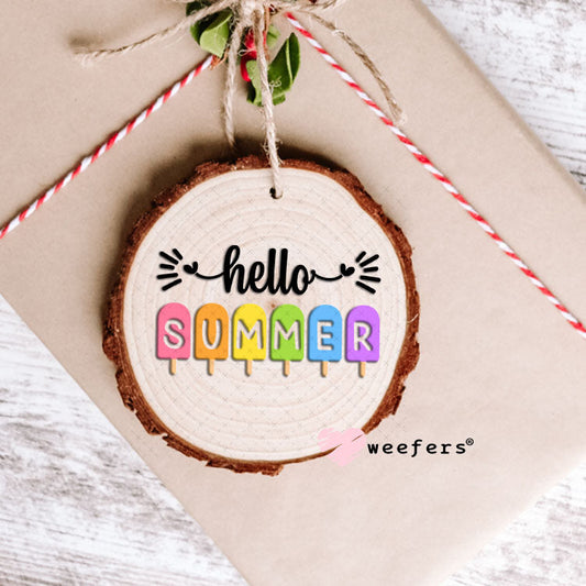 UV DTF Decal - Hello Summer Ornament Weefers