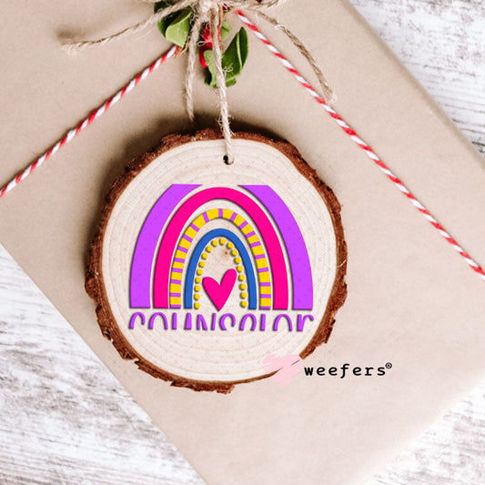 UV DTF Decal - Counselor Rainbow Ornament Weefers
