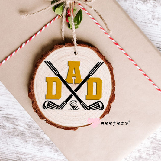 UV DTF Decal - Dad Golf Ornament Weefers