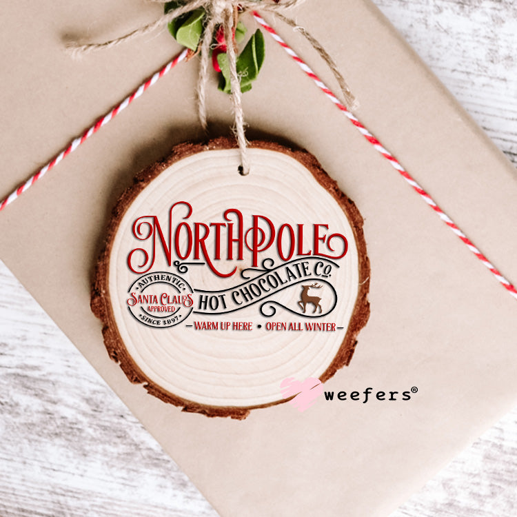 North Pole Hot Chocolate UV DTF Decal - Weefers