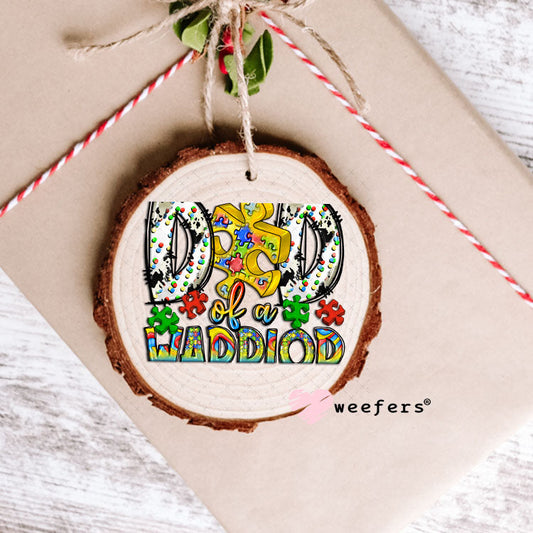 UV DTF Decal - Dad of a Warrior Ornament Weefers