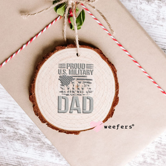 UV DTF Decal - Proud US Milityary Day Ornament Weefers