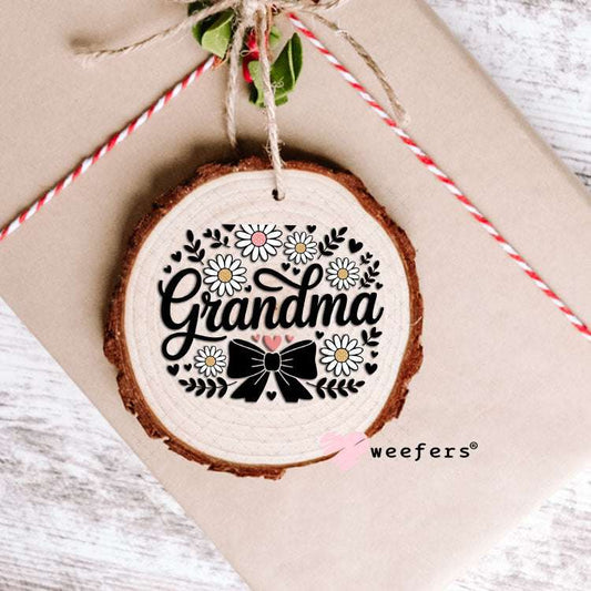 UV DTF Decal - Grandma Black Bow Ornament Weefers